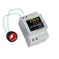 thumbnail image 1 of Medidor de energía monofásico digital Probador Monitor de uso de electricidad AC 110V 40V~300V 100A Amperímetro Voltímetro de potencia Amperímetro Voltaje Amperios Watt Kwh Frecuencia Medidor de facto JFHHH pequeña, 1 of 5
