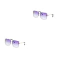 thumbnail image 4 of Gafas de sol cuadradas Qarigey para mujer coloridas multicolores para la playa, 4 of 6