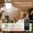 thumbnail image 3 of Accesorios para Camping Ventilador HOYECHI con Luz Recargable 8000 mAh, 3 of 6