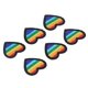 thumbnail image 5 of uds parches de Corazón Arco Iris DIY parches en forma de Corazón Arco Iris decoración para coser bordado reparación de ropa borde negro, 5 of 5