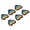 Black, Multicolor, variant on LAZIOEGR 6 Pcs Rainbow Heart Patches DIY Decoration for Sewing Embroidery Clothing Repair White Border, 1.5 inches / 3.8 cm