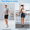 thumbnail image 4 of Jump Rope,Digital Jump Rope with Calorie Counter ,2 in 1 Adjustable Tangle-Free Skipping Rope - blue, 4 of 5