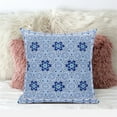 thumbnail image 4 of Medallion Indoor/Outdoor Pillow with Removable Cover in Sky Blue White Indigo18x18, 4 of 4