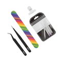 thumbnail image 3 of 5-pack Nail Extension Fiberglass Forming Clip Nail File Tongs Manicure Tool Kit, 3 of 5