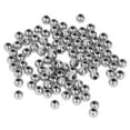 thumbnail image 1 of Perles à Grand Trou, Perles Rondes à Grand Trou 200 Perles Perles d'Artisanat pour Bracelet pour Collier pour Pendentif Or, Argent, Gris, 1 of 7