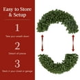 thumbnail image 6 of Best Choice Products 60in Artificial Pre-Lit Fir Christmas Wreath Decor w/ Red Bow, 375 LED Lights, 930 Tips, Plug-In, 6 of 7
