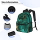 thumbnail image 3 of Disketp Green Gold Glitter Mochila Ligera Clásica con Múltiples Bolsillos, Mochila Casual para Hombre y Mujer, Ideal para Escuela, Trabajo y Viajes, 3 of 6