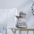 thumbnail image 3 of Baohd Graceful Resin Girl Angel Figurine Statue Decorative Desktop Accent Writing Kneeling 1Set, 3 of 6