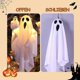 thumbnail image 4 of Halloween Decoration Ghost, 3-Way Adjustable Lighting, Hanging Ghosts with Fairy Lights, Battery Operated Halloween Decoration for Front Garden, Patio, 4 of 5