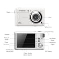 thumbnail image 1 of Andoer Andoer de 3.0 Pulgadas Tft Portable 4K Digital Cámara 48MP 16X Zoom Auto Focus Auto-Tímero Detecciónico Anti-Agitación Con Baterías de 2 Piezas Correa de Mano Gran Regalo, 1 of 7