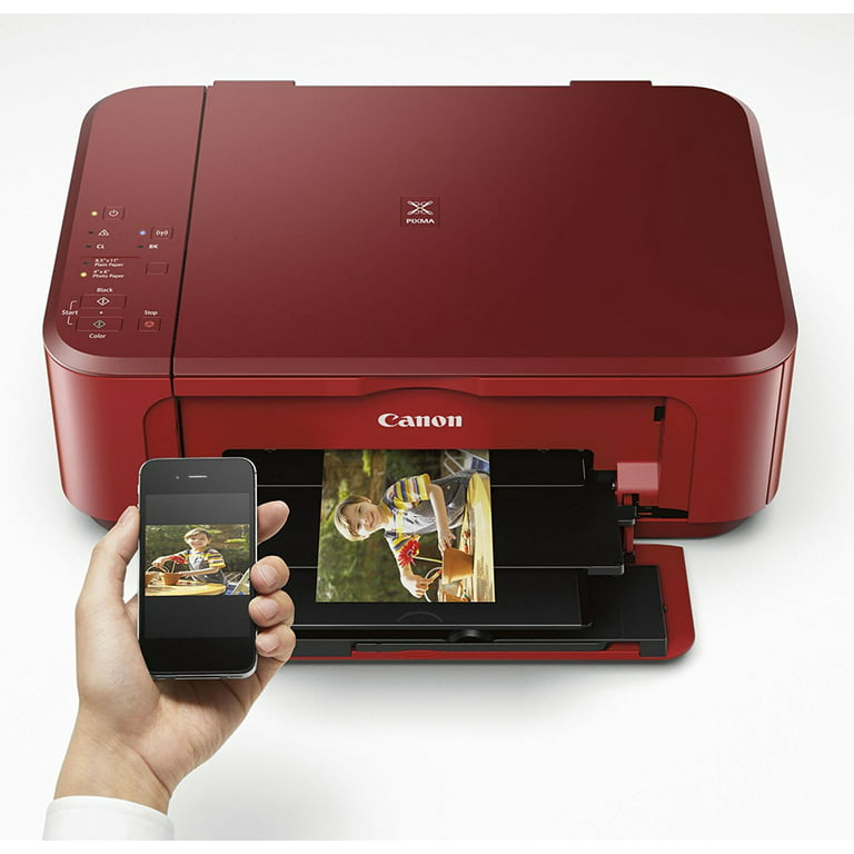 Getuigen verschil Leesbaarheid Canon PIXMA MG3620 Inkjet Multifunction Wireless 3-in-1 (Print/Copy/Scan)  Color Printer, Red - Walmart.com