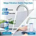 thumbnail image 6 of AQUACREST AP810 Whole House Water Filter, Replacement for 3M® Aqua-Pure AP810, AP801, AP811, Whirlpool® WHKF-GD25BB, WHKF-DWHBB, 5 Micron, 10" x 4.5", Well & Tap Water Filter, Pack of 3, 6 of 9