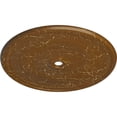 thumbnail image 3 of 51 1/8"OD x 3 5/8"ID x 1 1/2"P Nevio Ceiling Medallion (Fits Canopies up to 4 3/4"), Hand-Painted Smokey Topaz Crackle, 3 of 6