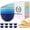 Gradient Blue, variant on Homienly 8-Pack 26 oz Wheat Straw Bowls, Unbreakable, Microwave & Dishwasher Safe, Multicolor