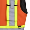 thumbnail image 4 of Pioneer V1022450-L Hi-Viz Reversible Insulated Safety Vest - Hi-Viz Orange, L, 4 of 6