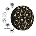 thumbnail image 4 of Naloa Elegant Gold Moose PVC Leather Spare Tire Wheel Cover Spare Tire Cover, for Car Truck SUV Camper Trailer Universal Fit(14-17in)-16 inch, 4 of 6