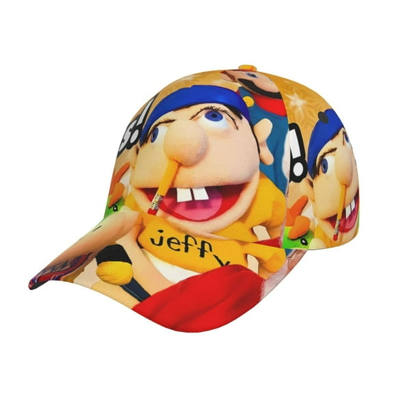 Saiise Men Women Sml Jeffy J Print Sported Baseball Cap Adjustable Golf Cap Dad Hat Outdoor for Running Workouts and Outdoor Activities All Seasons