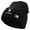 Black, variant on 101st Airborne Veteran Embroidered 8 Inch Knitted Short Beanie - Black OSFM