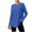 Blue, variant on Tqcoqu Women's Loose Athletic Casual T-Shirt Tops,Round Neck Long Sleeve Thumb Hole Curved Hem Tops,2026 Spring Fall Trendy Clothes,Black Women's S-XXL