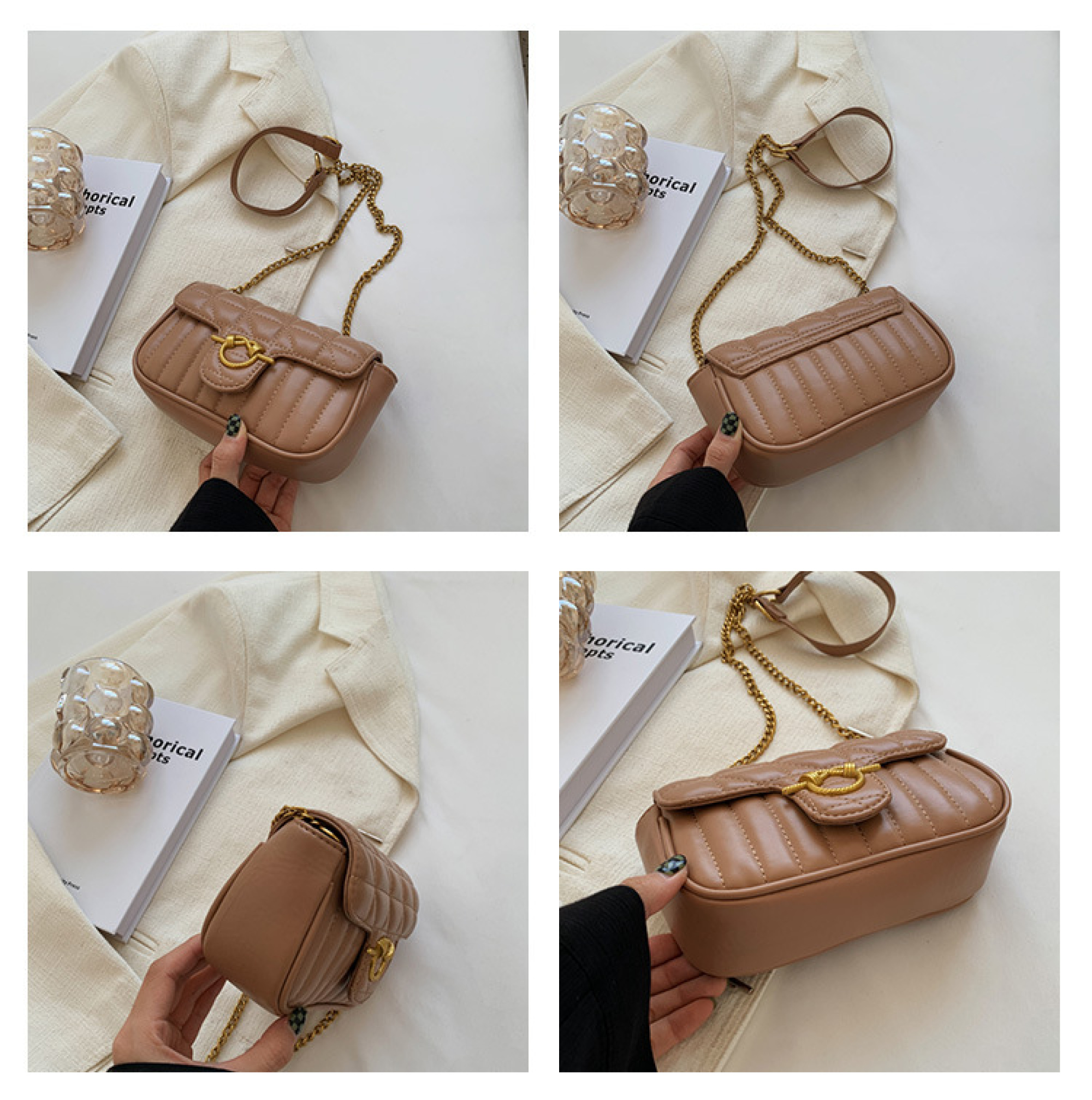 Yoosmatic Quilted Crossbody Classic Small Bag Golden Chain Shoulder Sling Bag Women Black Walmart