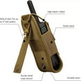 thumbnail image 4 of Radio Holder Walkie Talkie Pouch Outdoor Adjustable Nylon Pack Talkabout Pocket for Belts Up to 4 Inches Wide Khaki, 4 of 8