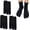 Black 3 Pairs, variant on Tabi Socks for Men & Women, Unisex Cotton Split Toe Flip Flop Socks, Breathable Elastic Japanese Style Sandal Socks Black 1 Pair