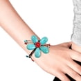 thumbnail image 4 of Handmade Multi Stone Large Flower Organic Bracelet, 4 of 5