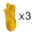 thumbnail image 3 of 3 pares de calcetines de algodón para mujeres y hombres, calcetines cortos hasta el tobillo de alta calidad, transpirables, casuales, de verano, a la moda, calcetines femeninos de corte bajo, 3 of 5