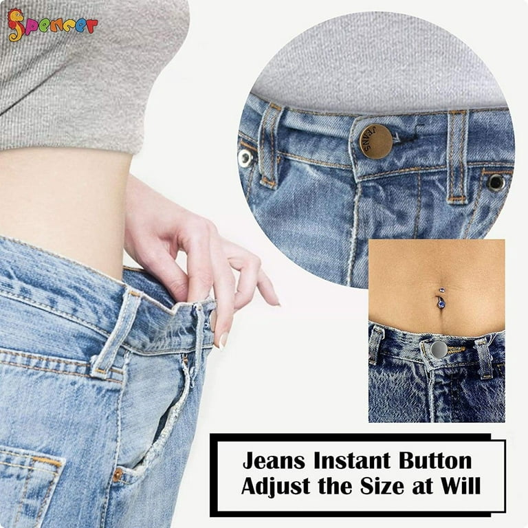 Jeans Buttons Studs Instant Fix Waist Extender for DIY Trousers Skirts  Clothing