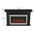 thumbnail image 3 of Real Flame 4830E Sonia 69" Wide 5,100 BTU Landscape Electric Mantel Fireplace - Black, 3 of 6