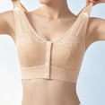 thumbnail image 6 of Stamzod Tshirt Bras for Women Front Closure Push Up Bra Seamless Lace Bralette No Underwire Everyday Bras, 6 of 9