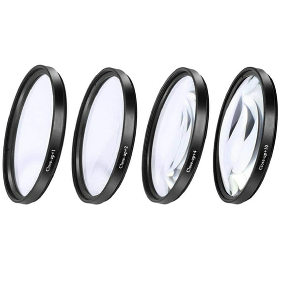 Maoww Kit de Filtres Gros Plan +1 +2 +4 +10 Ensemble d'Objectifs pour Appareils Photo Numériques 82mm