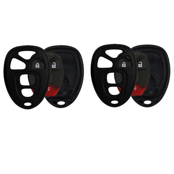 AKS KEYS New Replacement for Chevrolet Remote Control Shell 5 Buttons That Use FCC OUC60221 (2 Pack)