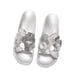 thumbnail image 2 of Zapatos planos de color sólido con zapatillas de flores grandes con lentejuelas a la moda de verano para mujer Wmkox8yii  hj789, 2 of 7