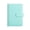 Cyan, variant on Cyan A6 Binder Cover, 6-Ring PU Leather Notebook Case with Rhinestone Heart Pattern, Budget Binding Clip Cover with Card Slots & Pen Loop,Gift for Stationery Lovers