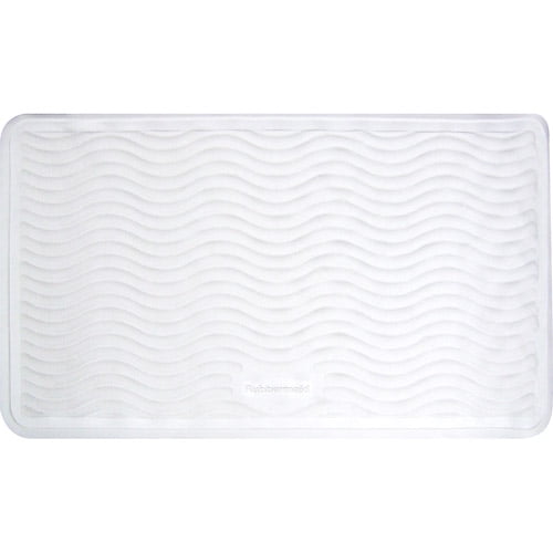 Rubbermaid Medium Rubber Bath Mat, White