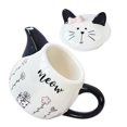 thumbnail image 2 of Ceramic Teapot Cartoon Decorative Cat Shape Tea Kettle Portable Small Ceramic Teapot, 2 of 5