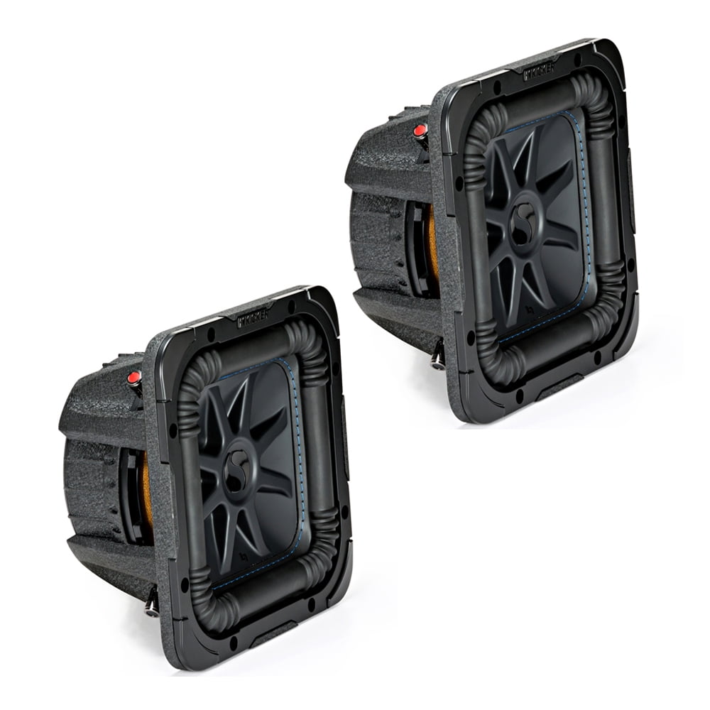 2) Kicker 44L7S84 Square L7 Solo Baric Subwoofer Dual 4 Ohm 8