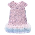 thumbnail image 1 of felwors Robe à Paillettes pour Tout-Petites Filles, Ligne A, Scintillante, Sans Manches, Robe de Mariée, Robes de Fête pour Filles, 1 of 7