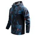 thumbnail image 3 of Atogsazn Mens Windbreaker Hooded Jacket Casual Long Sleeve Jacket for Men Windproof Loose Zipper Coat 05-Blue L, 3 of 8