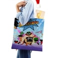 thumbnail image 4 of Supertato Bolso de tela con estampado de lienzo para mujer, bolsa de compras reutilizable y estética, con cremallera interior, regalo para mujer,40*45cm., 4 of 6