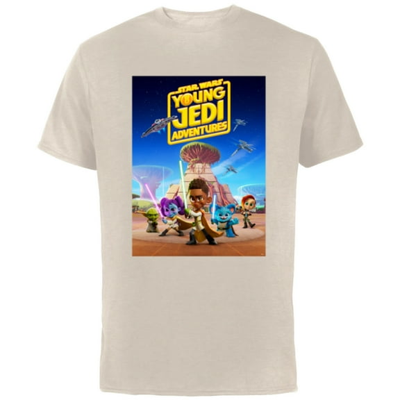 Star Wars Young Jedi Adventures Official Poster Art - Short Sleeve Cotton T-Shirt for Adults - Customized-Natural