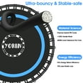 thumbnail image 6 of YORIN Rebounder Foldable Trampoline for Adults, 330LBS Fitness Indoor Trampoline, 50" 40" 48" Mini Exercise Trampoline with Bungees, 3 Level Adjustable Foam Handle Bar, Stable Quiet Small Trampoline, 6 of 9