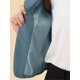 thumbnail image 5 of BLAZER CHIC para Mujeres Abierto Frontal Ropa de Trabajo Verano Chaqueta Corto Azul Gris Sólido 2XL, 5 of 6