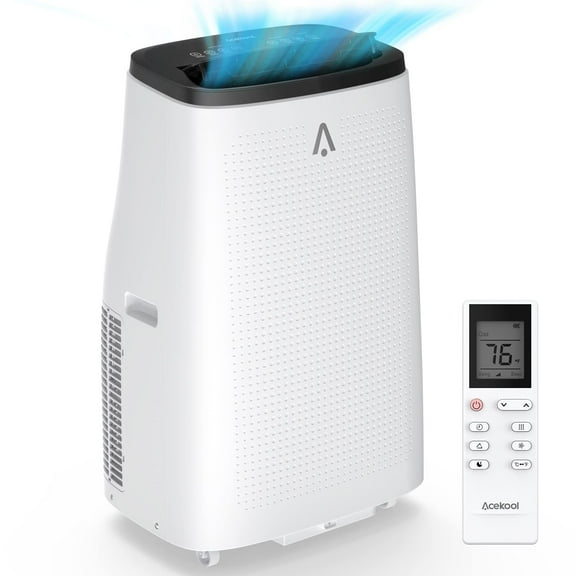 2025 New 15,000 BTU Portable Air Conditioner, 3-In-1 AC Unit with Built-In Dehumidifier, Compact Standing Air Conditioner for Room Up to 850 Sq. Ft. with Remote and Window Kit