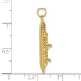 thumbnail image 2 of FJC Finejewelers 14k Yellow Gold 3d Cruise Shiphp (hangs Vertical) Charm, 2 of 5