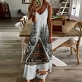 thumbnail image 3 of Christmas Snowmen Design Sleeveless Dress Woman Fashion Long Dresses Women's Summer Suit Dress 2025, 3 of 7