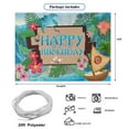 thumbnail image 3 of Sweet Happy Beach Hawaiian Style Birthday Backdrop Banner Poster Beach Hawaiian Style Birthday Party Decorations Beach Hawaiian Style Birthday Party Supplies Beach Hawaiian Style Photo Background, 3 of 7
