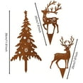 thumbnail image 3 of Garden Plug Decorative Metal Plug And Deer Plug Weather Festival Outdoor Advent Garden Terrace, 3 of 8