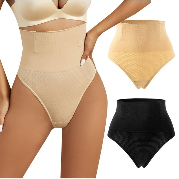 Tummy Control Shapewear Thong for Women High Waist Panties Girdle Seamless Body Shaper Shaping Underwear